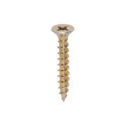 Solo Countersunk Gold Woodscrews - 4.5 x 30
