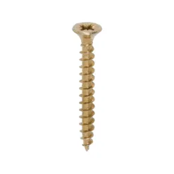 Solo Countersunk Gold Woodscrews - 4.5 x 40