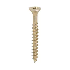 Velocity Premium Multi-Use Countersunk Gold Woodscrews - 4.5 x 40