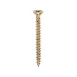 Solo Countersunk Gold Woodscrews - 4.5 x 50