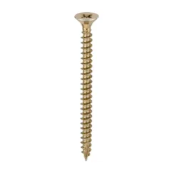 Classic Multi-Purpose Countersunk Gold Woodscrews - 4.5 x 60