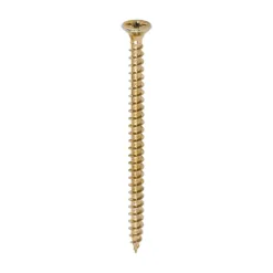 Solo Countersunk Gold Woodscrews - 4.5 x 70