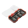Precision Srewdriver and Bit Set, Premium Soft Grip Handle with Interchangable Driver Bits for Multiple Intricate Fastener Applications in a Hard Plastic Case - 18 Pieces