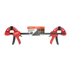 Alternative view of Quick Change Bar Clamp, Two Piece Set, Heavy Duty 135kg Quick Release Woodworking Clamp, One Handed Clamp - 18" / 450mm Clamping Capacity