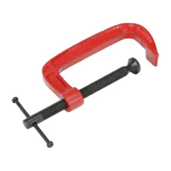 G Clamp, Heavy Duty Solid Steel G Clamp, 50mm Jaw Width - 4"