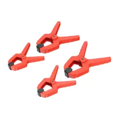 Spring Clamp Set, Four Piece Multi-Purpose Heavy Duty Woodworking Clamps, Tarpaulin, Sheeting and Netting Tie Back