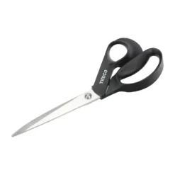 Tradesmans Scissors, Heavy Duty with Stainless Steel Blades and Ergonomic Plastic Grips - 9 1/2" / 240mm