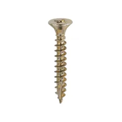 Classic Multi-Purpose Countersunk Gold Woodscrews - 5.0 x 35