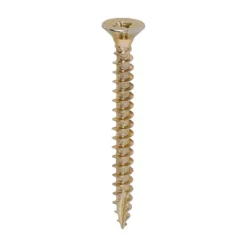 Classic Multi-Purpose Countersunk Gold Woodscrews - 5.0 x 50