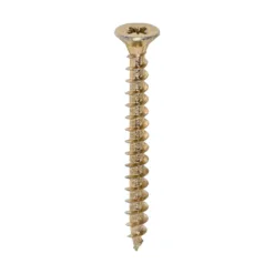 Alternative view of Solo Countersunk Gold Woodscrews - 5.0 x 50