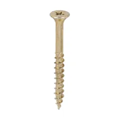 Velocity Premium Multi-Use Countersunk Gold Woodscrews - 5.0 x 50