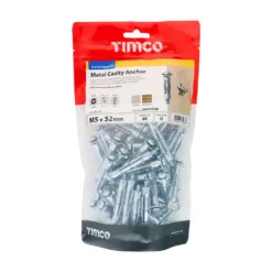 Alternative view of Metal Cavity Anchors Silver - M5 x 52 (60mm Screw)