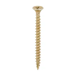 C2 Strong-Fix Multi-Purpose Premium Countersunk Gold Woodscrews - 5.0 x 60