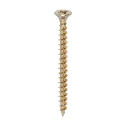 Solo Countersunk Gold Woodscrews - 5.0 x 60