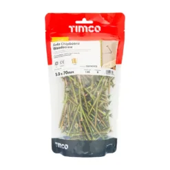 Alternative view of Solo Countersunk Gold Woodscrews - 5.0 x 70