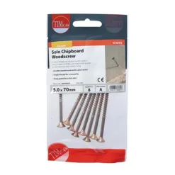 Alternative view of Solo Countersunk Gold Woodscrews - 5.0 x 70