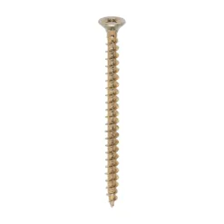 Solo Countersunk Gold Woodscrews - 5.0 x 70