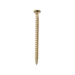 Solo Countersunk Gold Woodscrews - 5.0 x 75