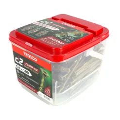 Alternative view of C2 Clamp-Fix Multi-Purpose Premium Countersunk Gold Woodscrews - 5.0 x 100