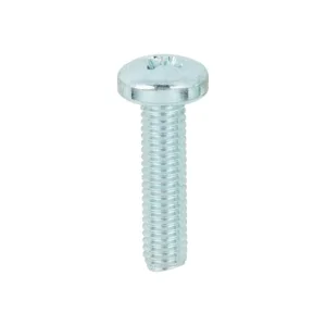 Machine Pan Head Silver Screws - M5 x 20