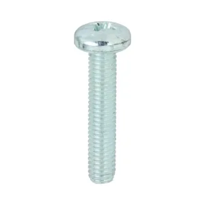 Machine Pan Head Silver Screws - M5 x 25