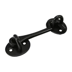 Cabin Hooks Black - 4"