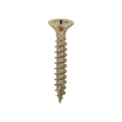 Classic Multi-Purpose Countersunk Gold Woodscrews - 6.0 x 40