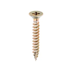 Classic Multi-Purpose Countersunk Gold Woodscrews - 6.0 x 45