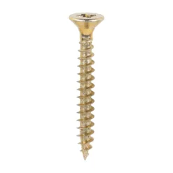 Solo Countersunk Gold Woodscrews - 6.0 x 50