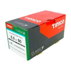 Alternative view of Classic Multi-Purpose Countersunk A4 Stainless Steel Woodcrews - 6.0 x 80