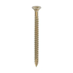 Classic Multi-Purpose Countersunk Gold Woodscrews - 6.0 x 80