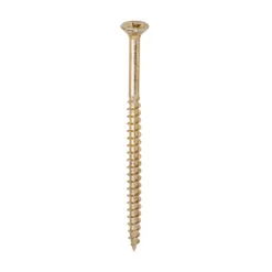 Solo Countersunk Gold Woodscrews - 6.0 x 100
