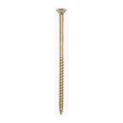 Solo Countersunk Gold Woodscrews - 6.0 x 120