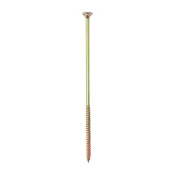 Solo Countersunk Gold Woodscrews - 6.0 x 180