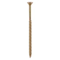 Solo Countersunk Gold Woodscrews - 6.0 x 200