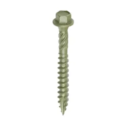 Timber Screws Hex Flange Head Exterior Green - 6.7 x 60