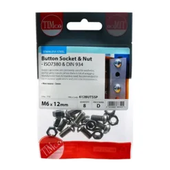 Alternative view of Button Socket Screws ISO7380 A2 Stainless Steel - M6 x 12