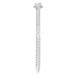 Hex Flange Head Exterior Silver Timber Screws - 6.0 x 40
