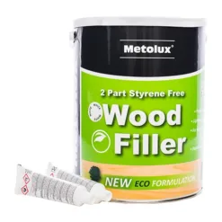 Metolux 2 Part Styrene Free Wood Filler White - 3.3L