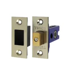 Alternative view of Architectural Tubular Deadbolt Electro Brass & Satin Nickel - 65.5mm