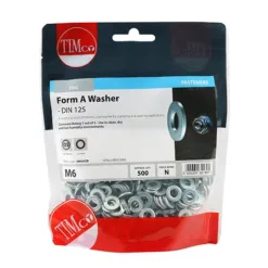 Alternative view of Form A Washers DIN125-A Silver - M6