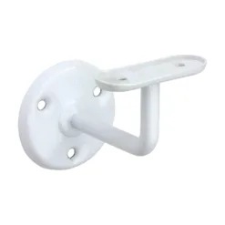 Steel Handrail Bracket White - 63mm