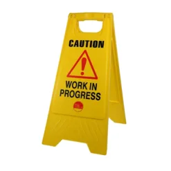 Caution Work in Progress A-Frame Safety Sign - 610 x 300 x 30