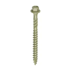 Timber Screws Hex Flange Head Exterior Green - 6.7 x 75