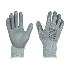 Medium Cut PU Coated HPPE Fibre with Glass Fibre Gloves - Large