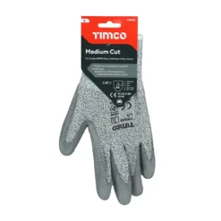 Alternative view of Medium Cut PU Coated HPPE Fibre with Glass Fibre Gloves - Large