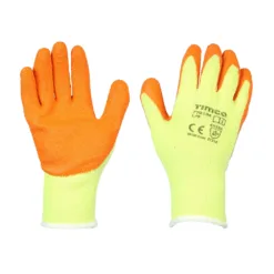 Eco Grip Crinkle Latex Coated Polycotton Gloves - Large