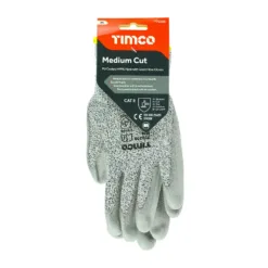 Alternative view of Medium Cut PU Coated HPPE Fibre with Glass Fibre Gloves - Medium
