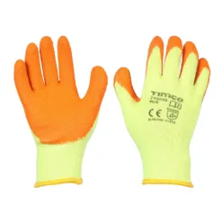Eco Grip Crinkle Latex Coated Polycotton Gloves - Medium