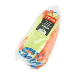 Alternative view of Eco Grip Crinkle Latex Coated Polycotton Gloves Multi Pack - X Large